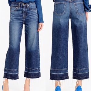 J. Crew Point Sur Wide Leg Crop Jeans Size 31